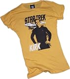 Star Trek Movie - Kirk Montage Crop Sleeve Fitted Juniors T-Shirt