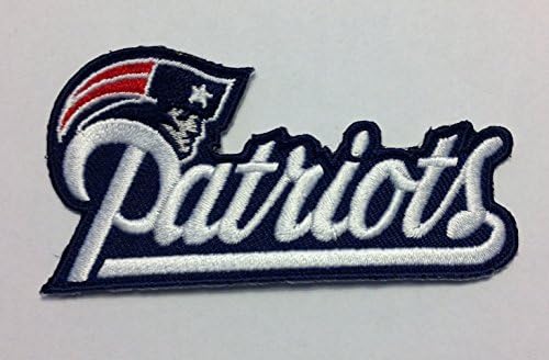 New England Patriots Iron on Embroidery Patch Size: 3" X 1.5"