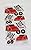Cello Loot Bags and Ties ~ 25 Count (Red Race Cars and Checkered Flags)
