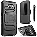 Samsung Galaxy S7 case, iWIRE® Black Rugged Double Layer Armor Kickstand Cover Case With Holster for Samsung Galaxy S7 G930 2016) + iWIRE® Touch Screen Pen