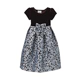 Toddler Girls' Flocked Dress - Brown/Teal