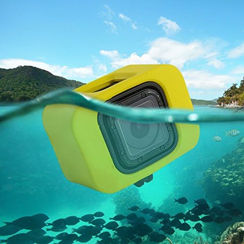 Kahca Anti-sink Protective Floaty for GoPro Hero4 Session for Snorkeling and Other Deepwater Activities-Yellow
