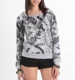 Fox Womens Riot Girl Pullover Crew Fleece