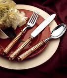 Amalfi 20pc Copper Plate Flatware