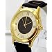 Ladies Gold Watch with Roman Numerals and Black Strap by Reflex (101092lt)