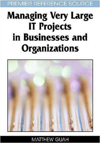 Managing Very Large It Projects in Businesses and Organizations