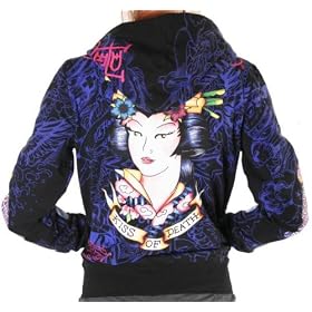 Buy ED HARDY by Christian Audigier Ladies Tattoo Geisha Hoodie Sweatshirt Jacket Black by var goTwisterProductImageStrings = new Object();goTwisterProductImageStrings['prodImageNotAvailTextNoColor'] = 