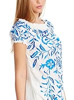 Almatrichi Blusa Shoulder (Azul / Blanco)