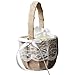 SODIAL(R) Vintage Retro Lace Bow Wedding Flower Girl Basket