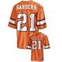 Nike Oklahoma State Cowboys #21 Barry Sanders Orange Field General Throwback Jersey