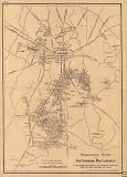 Monumental guide to the Gettysburg battlefield. A map showing the location of every monument, marker and tablet with approaching roads and avenues Copyright 1899 by Schuyler A. Hammond & Edgar M. Hewitt. (Civil War Map Reprint: 26