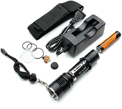 ThorFire VG10 LED Flashlight Upgrade with 18650 Battery Charger