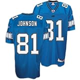 Calvin Johnson Detroit Lions #81 Authentic Reebok NFL Football Jersey