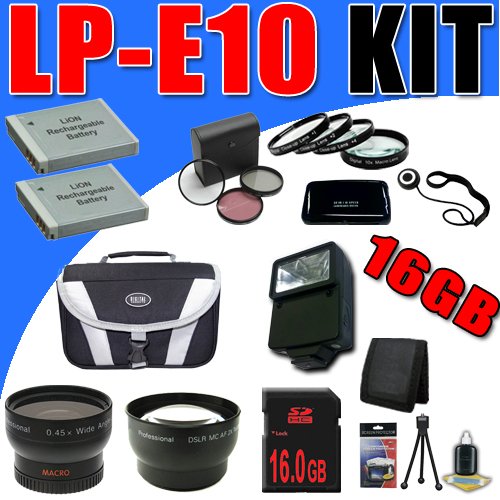 TWO LP-E10 Lithium Ion Replacement LPE10 Battery 