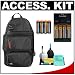 Pentax Digital SLR Camera Sling Bag with 8 AA Batteries & Charger + 6-Piece Cleaning Kit for Pentax K200D, K100D, K100D Super, K110D, *ist DL2, *ist DL, *ist DS2, *ist DS & *ist D Digital SLR Cameras