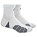 adidas Unisex Traxion Menace Basketball/Football High Quarter Socks (1-Pair), White/Onix/Light Onix/Black, 9-13