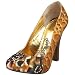 Naughty Monkey Women's Split Personality Pump,Gold,8 M US