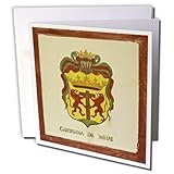 Kike Calvo Cartagena Colombia - Cartagenas Shield - 12 Greeting Cards with envelopes (gc_9981_2)