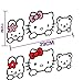 Hello Kitty 2911CM Car Decoration Stickers Black Color DF-009B
