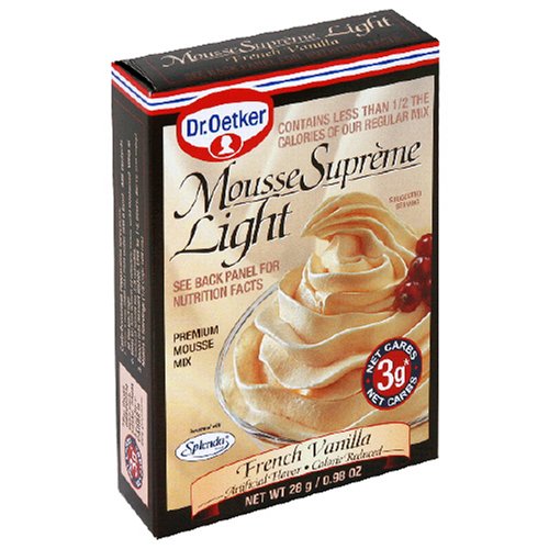 Dr. Oetker Lite Mousse, French Vanilla, 0.98-Ounce Packages (Pack of 12) by Dr. Oetker