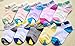 CHUNG Toddler Little Boys Girls No Show Liner Cotton Socks Thin Multi Solid Color White Summer 10 Pack 2T-12Years