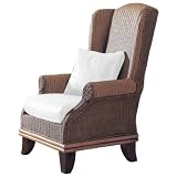 Pinzon Bali Rattan Wing Chair with Cushions
