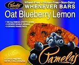 Pamelas Products Wheat Free & Gluten Free  Whenever Bars Oat Blueberry Lemon, 5 Count Box, 7.05-Ounce (Pack of 6)