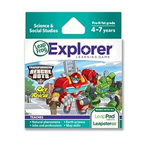 LeapFrog 39132 Explorer Transformers Rescue Bots Race to The Rescue Learning Game