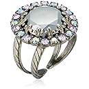 Sorrelli  "Chantilly Lace" Circular Cocktail Ring with Crystal Edge Accents