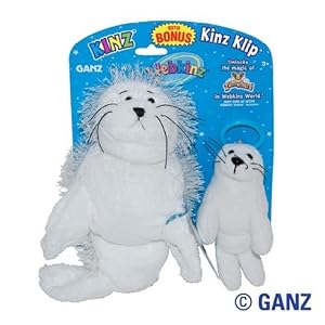 Webkinz Plush Kinz Seal With Bonus Klip