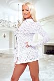 Fantasy Lingerie F-B312, Long Sleeve Stretch Lace Mini Dress.