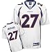 Knowshon Moreno Jersey: Reebok White Replica #27 Denver Broncos Jersey - X-Large