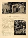 1906 Article Sun Dial Pedestal Garden Decor Walter Dyer – Original Print Article