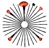 Shany Super Professional Brush Set with Leather Pouch, 32 Count