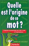 Quelle est l'origine de ce mot?