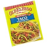 Old El Paso Hot and Spicy Taco Seasoning Mix, 1-Ounce Packages (Pack of 32)
