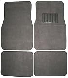 Front & Rear Carpet Car Truck SUV Floor Mats - Charcoal