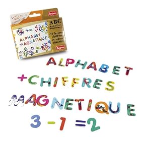 Jeujura - 8970 - Loisir Cr�atif - ABC et Chiffres Magn�tiques - 76 Caract�res
