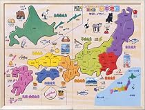 楽しくお勉強シリーズ 木製 パズル日本地図
