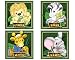 Zootles Wall Art Impressions Set of 4