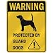 beagle32 - WARNING BEAGLE PROTECTED BY GUARD DOGS PARKING SIGN
