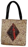 Imperial Yellow double handle asian handbag - dragon design