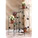 Great Looking Ivy-Motif Metal Plant Stand With Six Shelves