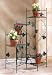 Great Looking Ivy-Motif Metal Plant Stand With Six Shelves