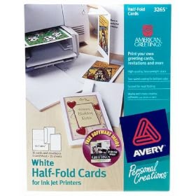 Avery/American Greetings Half Fold Blank Cards