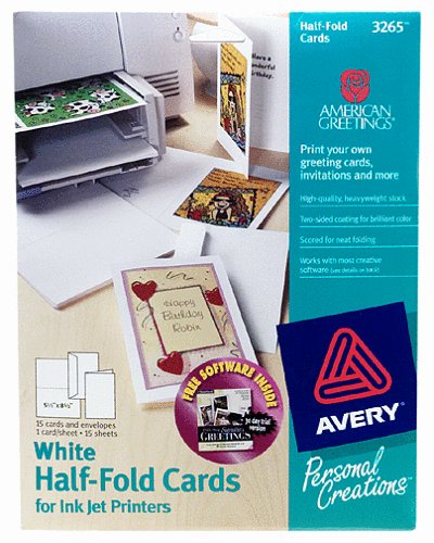 Avery/American Greetings Half Fold Blank Cards