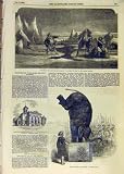 1853 SEA-ICE DRAMA SCENE THEATRE ELEPHANT ASTLEY'S