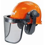 Makita Landscaping Combo Helmet with Orange Hard Hat, Face Screen and Earmuff #841001-A by Makita
