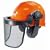 Makita Commercial Grade Landscaping Combo Helmet with Orange Hard Hat, Face Screen & Earmuff #841001-A