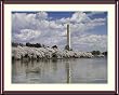 Cherry Blossoms, Clouds, and the Washington Monument Photograph - Beautiful approx. 24"x28" Framed & Matted - 1 7/8" Walnut Toned Wood Frame - Photographic Print by Carol M. Highsmith